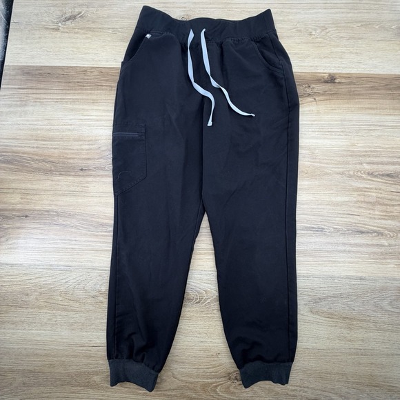 Figs Pants - FIGS Women Zamora Jogger Size Large Scrub Pants Black Medical Service Nurse